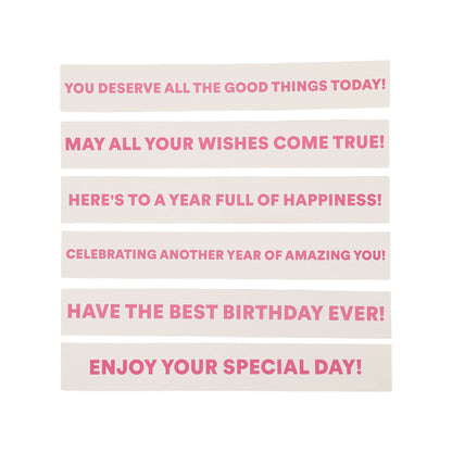 Birthday Candle Confetti Party Crackers (6 count)