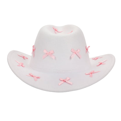 Howdy Darling Bow-Detailed Cowboy Hat