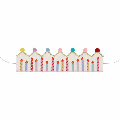 Birthday Wishes Reusable Pom Pom Crown