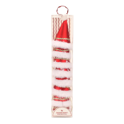 Mini Santa Hats Party Set (8ct)