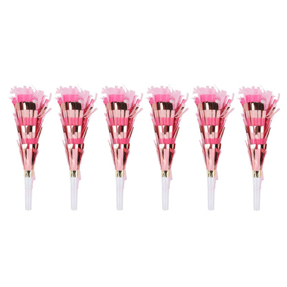 Pop of Pink Confetti Party Blowers (6 ct) Otarealm