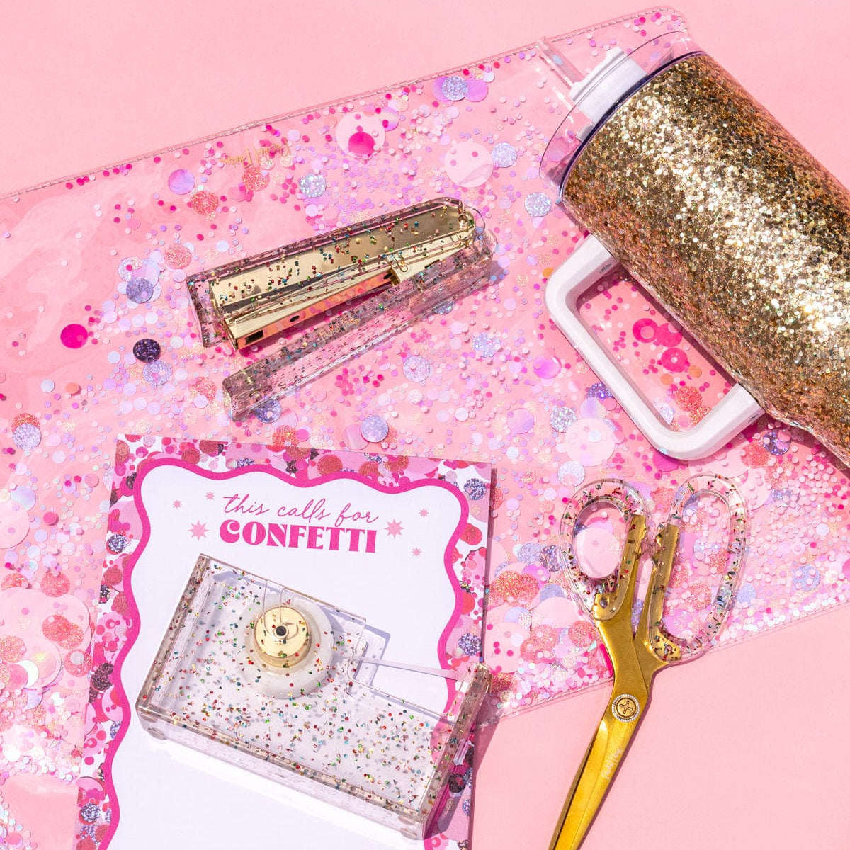 Multi-Use Confetti Desk Mat and Placemat Otarealm