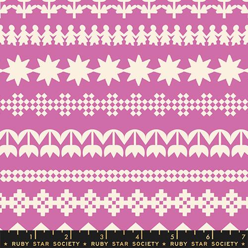 Paper Cuts 2 Heliotrope Lavender Stripes Knit Cotton 43"/44" Fabric Per Yard