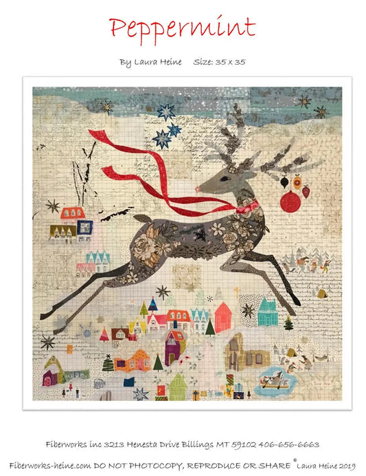 Peppermint Collage Pattern