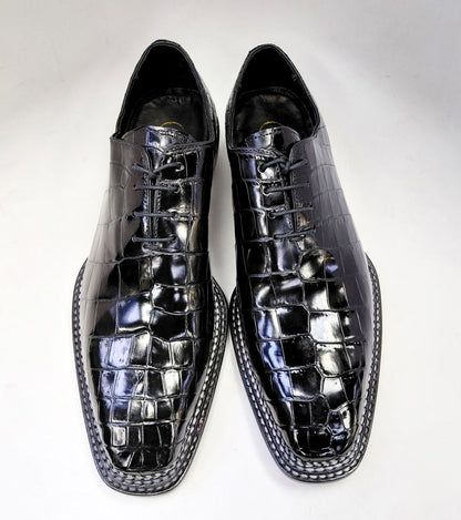 Maurice Philadelphia Custom Made Alligator Oxford - Black