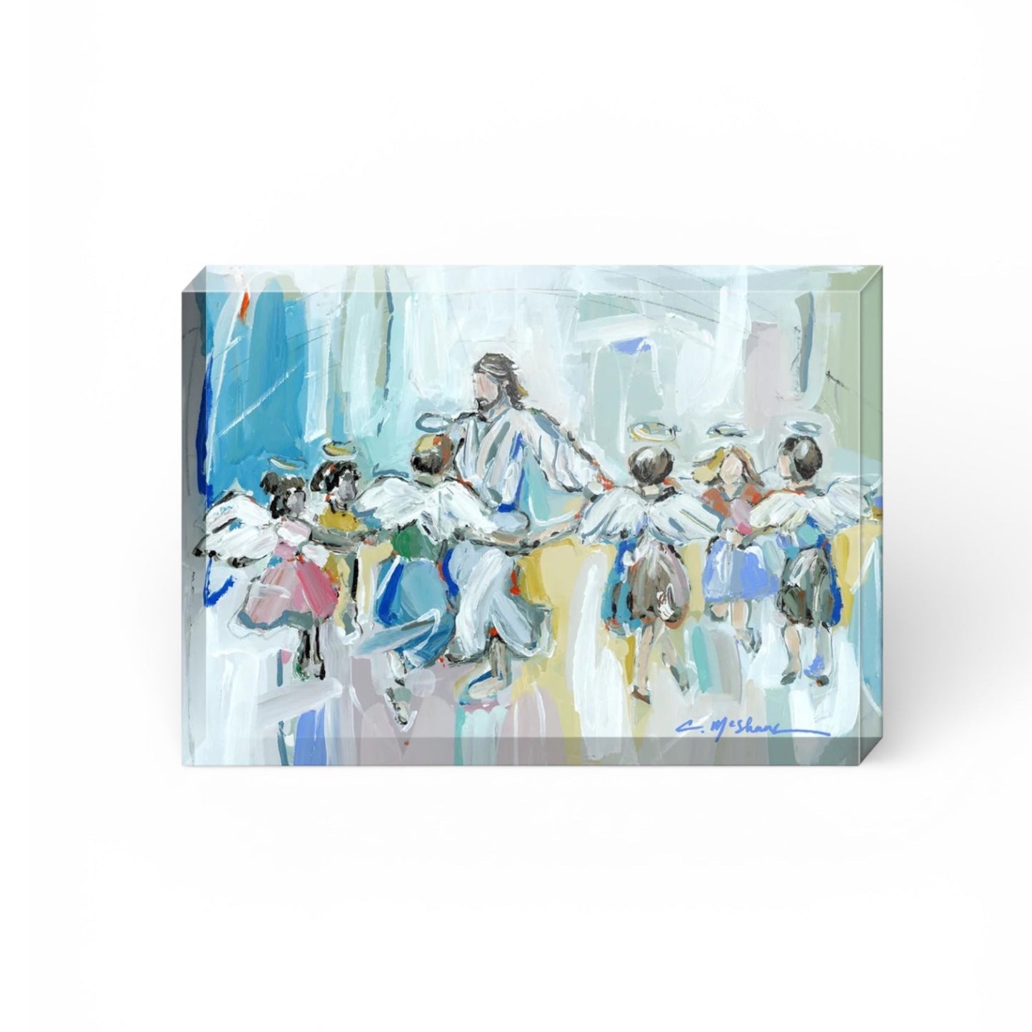 "Dancing with Jesus" Acrylic Tabletop Art