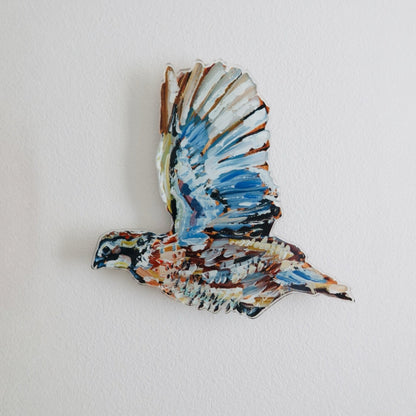 "Quail" Acrylic Wall Contour
