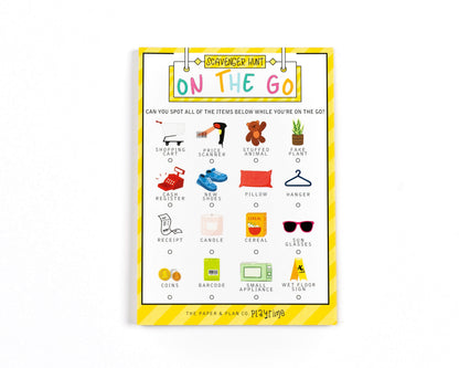Bulk Sheet On The Go Scavenger Hunt Playtime Pad®