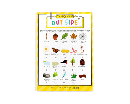 Bulk Sheet Outside Scavenger Hunt Playtime Pad®