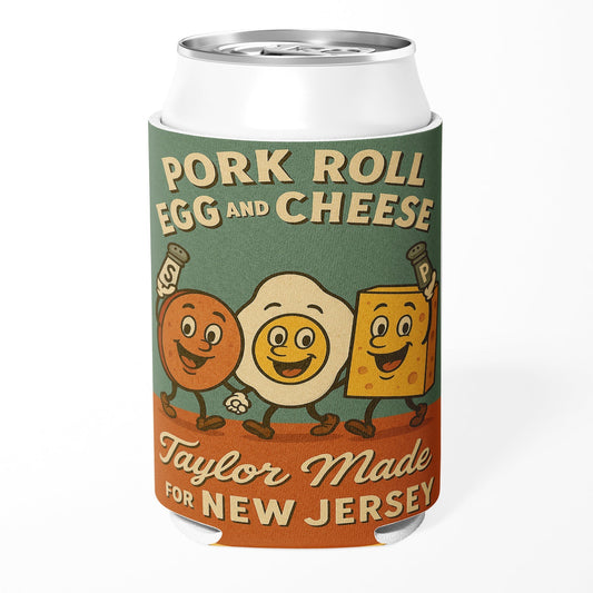Pork Roll Egg and Cheese Taylor Made Can Cooler