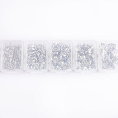 Silver Essential Earring Findings Kit, 575pcs