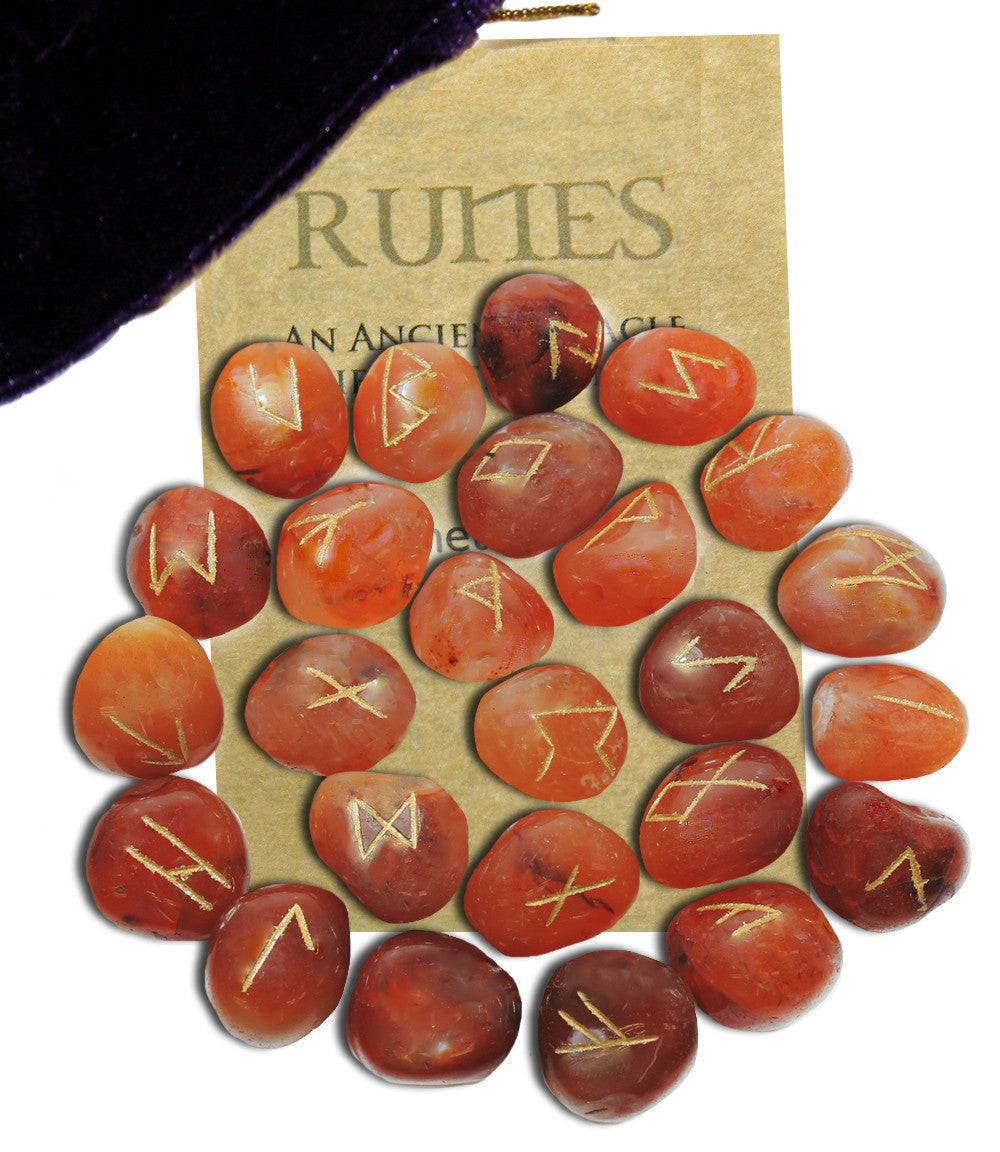 Carnelian Gemstone Runes
