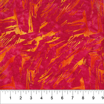 Red Brushstroke Celebration Cotton 44/45 Fabric Per Yard
