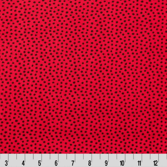 Red Extra Wide Dottie Cuddle Cardinal Fabric per yard