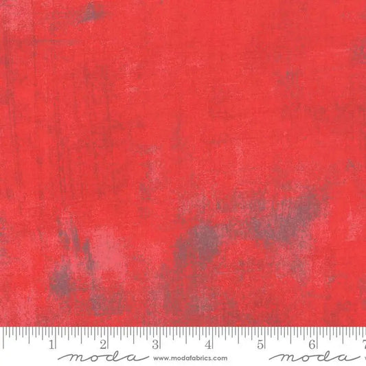 Red Grunge Basics Geranium 44"/45" Per Yard