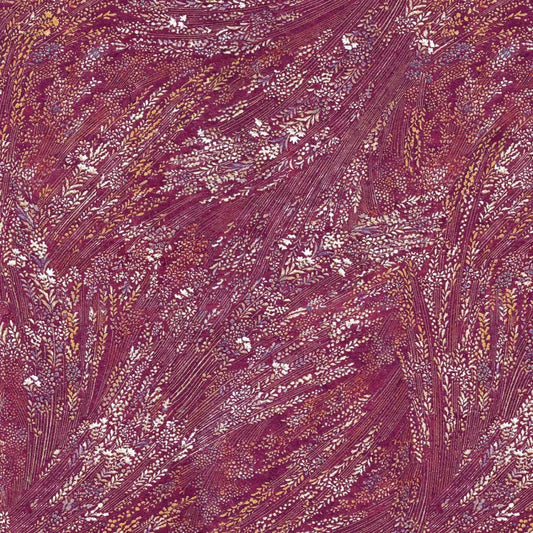 Red Meadow Breeze Cotton Wideback Fabric per yard