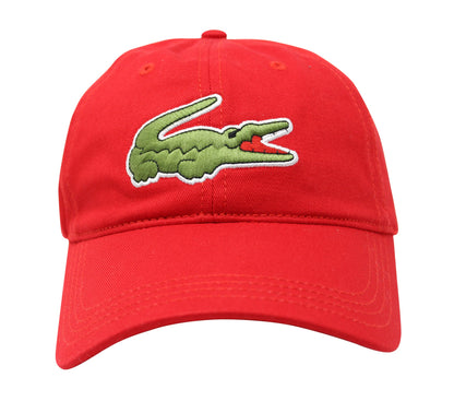 Lacoste Men's Classic Large Croc Logo Cap with Leather Strap