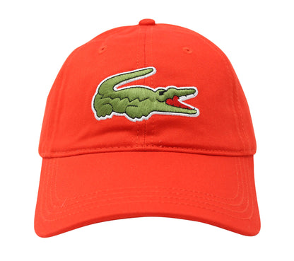 Lacoste Men's Classic Large Croc Logo Cap with Leather Strap