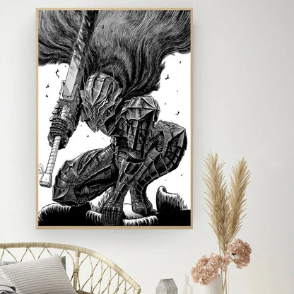 Berserk Posters, Anime Poster DIY Vintage Movie Poster Wall Art