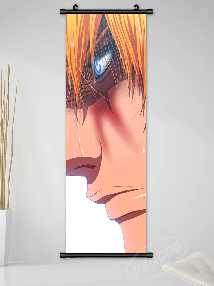 Bleach Canvas Scroll Posters, Wall Art Anime Artwork Painting Anime Hanging Poster