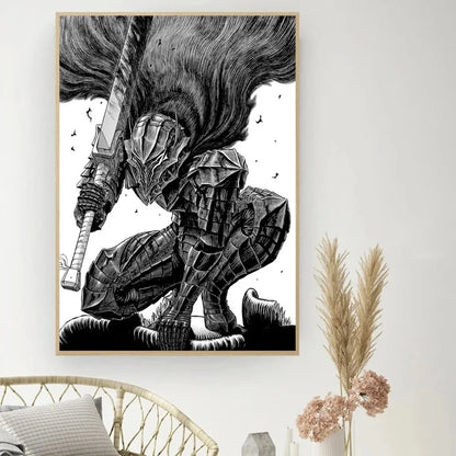 Berserk Posters, Anime Poster DIY Vintage Movie Poster Wall Art