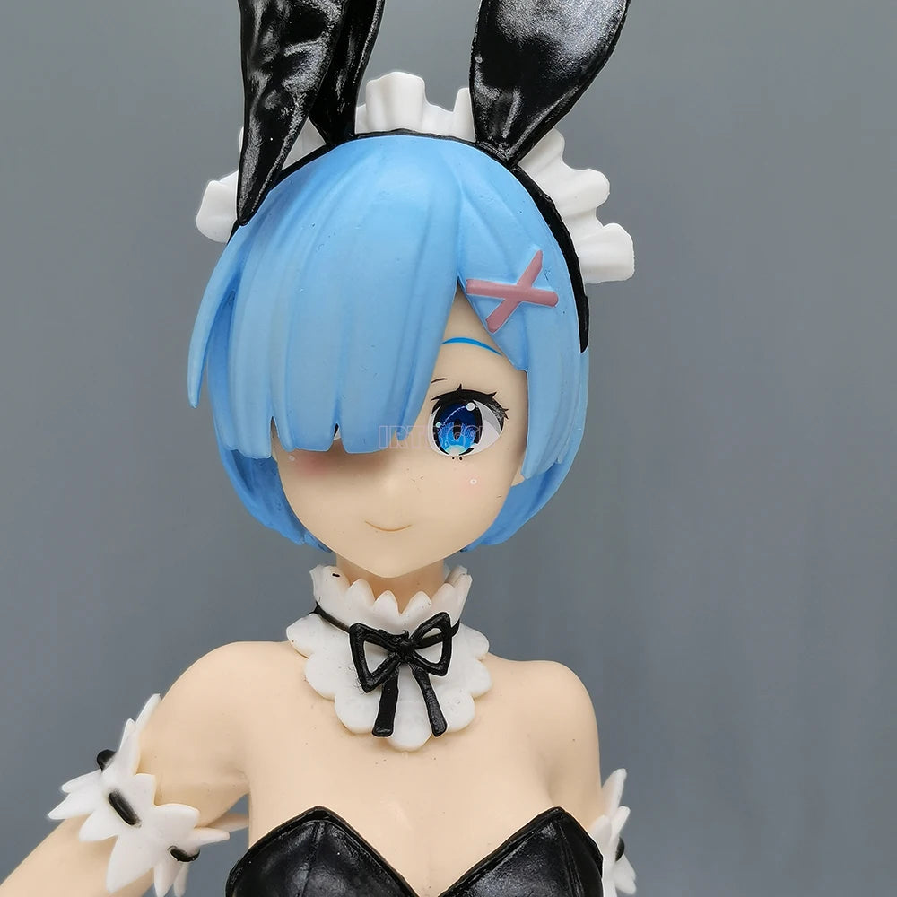 Rem and Ram Twins Bunny Outfit Anime Figurines, Re:ZERO Starting Life in Another World Action Figures