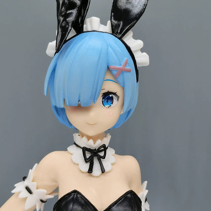 Rem and Ram Twins Bunny Outfit Anime Figurines, Re:ZERO Starting Life in Another World Action Figures
