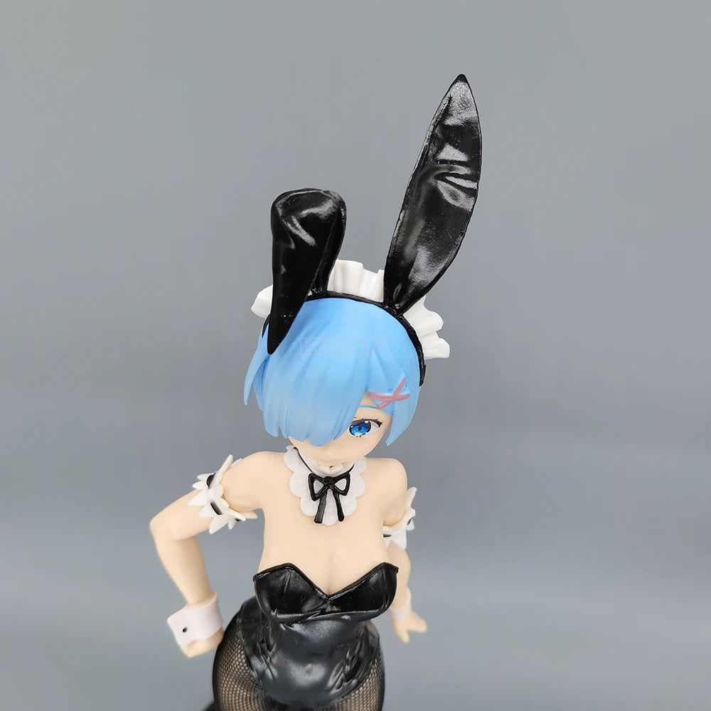 Rem and Ram Twins Bunny Outfit Anime Figurines, Re:ZERO Starting Life in Another World Action Figures