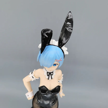 Rem and Ram Twins Bunny Outfit Anime Figurines, Re:ZERO Starting Life in Another World Action Figures