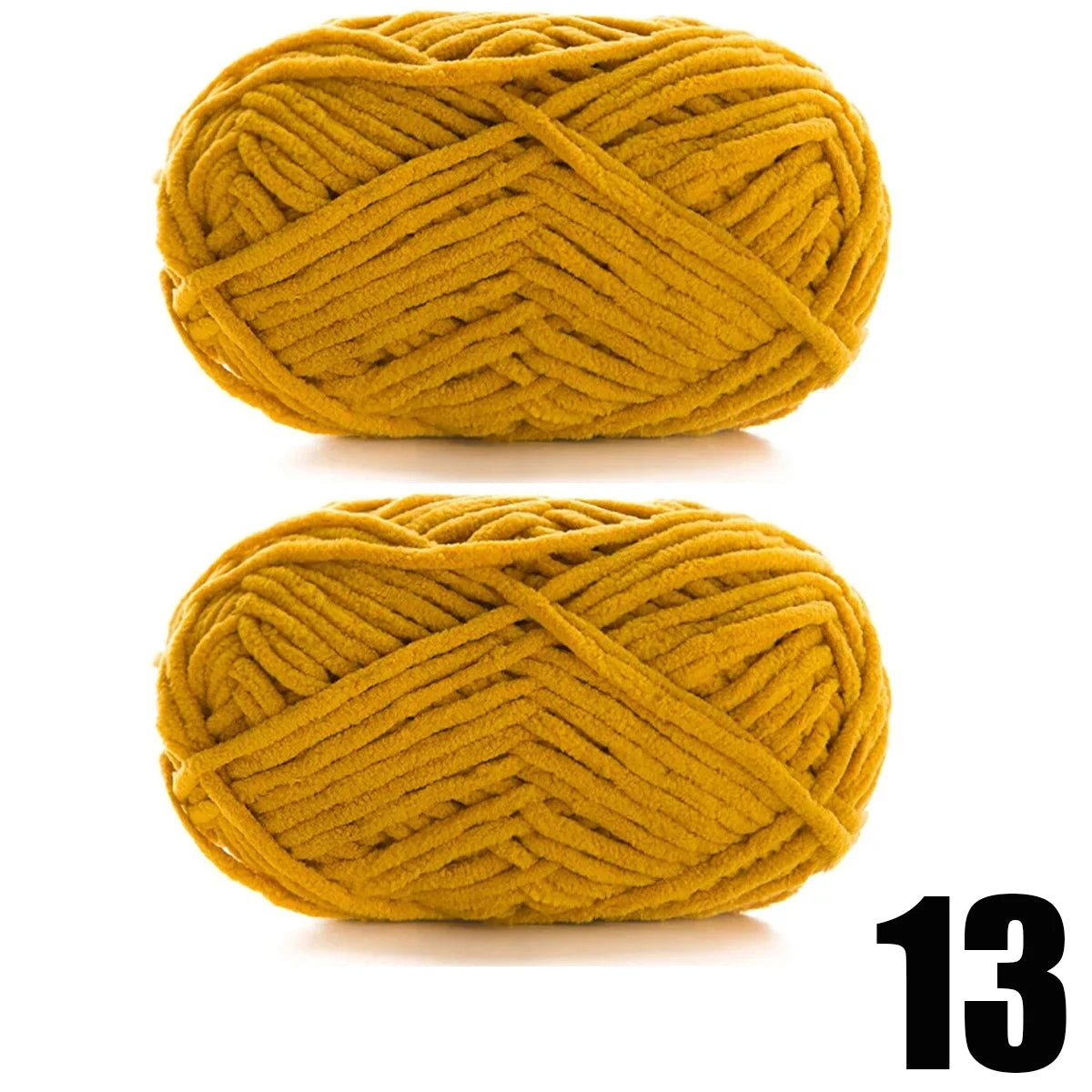 Thick Velvet Chenille Yarn – 2pcs x 50g Soft Knitting Yarn for DIY Scarves, Hats & Crafts