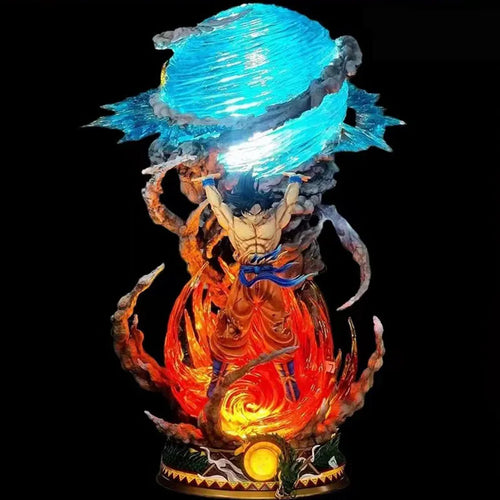 Goku LED Anime Figure, Spirit Bomb Dragon Ball Z, Dragon Ball Super Son Goku Figurines, Anime Gift 10 in