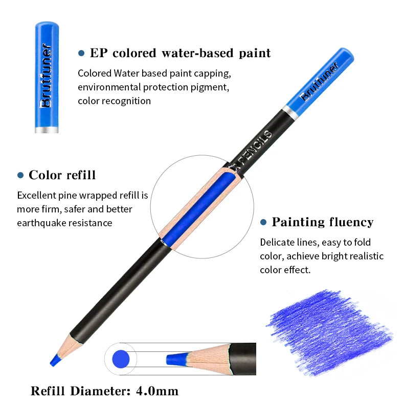 48/72/120/150/160/180 Professional Color Pencils, Oil Pencils, Watercolor Pencils Art Supplies