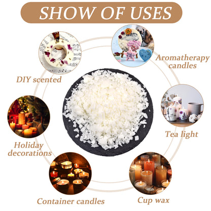 Natural Soy Wax Flake For DIY Handmade Candles Additive-Free Scented Candle Raw Material Making Kit
