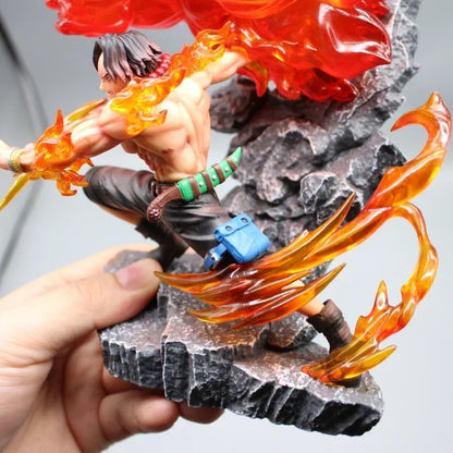 Fire Fist Portgas D. Ace Anime Figurine, One Piece Figures PVC Statue 18 CM