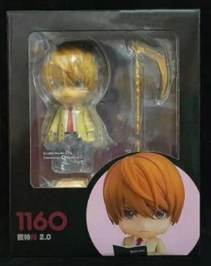 10 CM Death Note L and Yagami Light Anime Figurines, Kawaii Cute Chibi Action Figures PVC Toys Collection