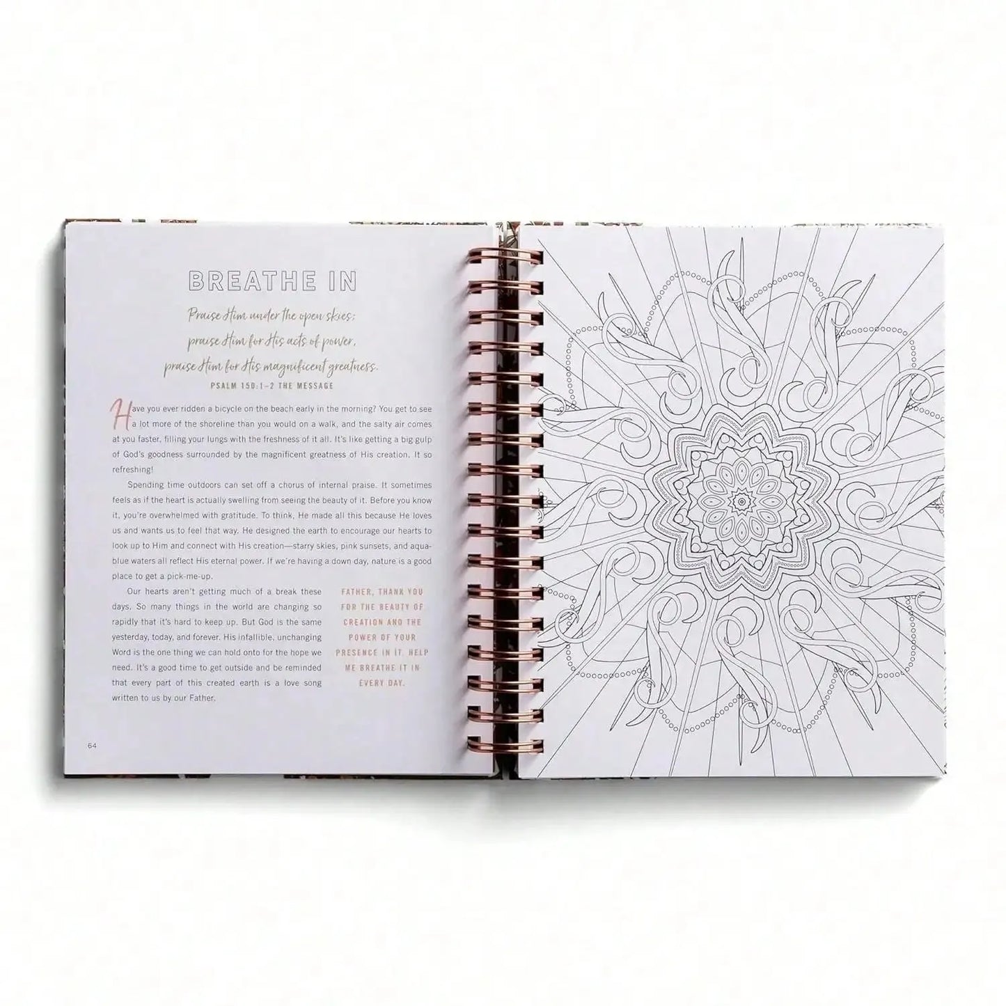 Relaxing Devotional Coloring Book – Inspirational Art Pages for Stress Relief & Self-Expression, Perfect Valentine's Gift