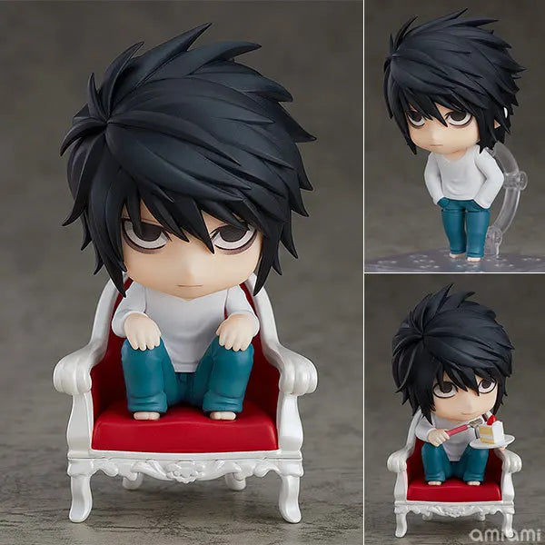 10 CM Death Note L and Yagami Light Anime Figurines, Kawaii Cute Chibi Action Figures PVC Toys Collection