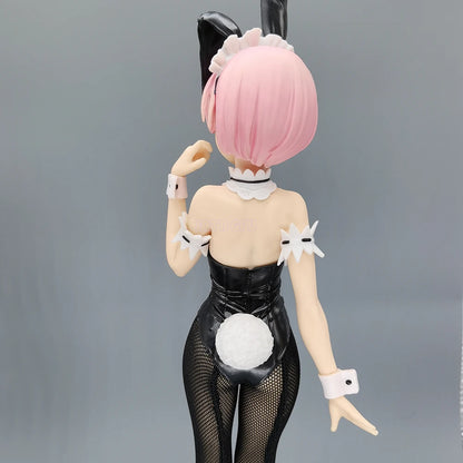 Rem and Ram Twins Bunny Outfit Anime Figurines, Re:ZERO Starting Life in Another World Action Figures