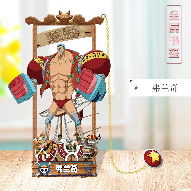 ONE PIECE Metal Bookmarks with Various Design Characters for Anime Fans