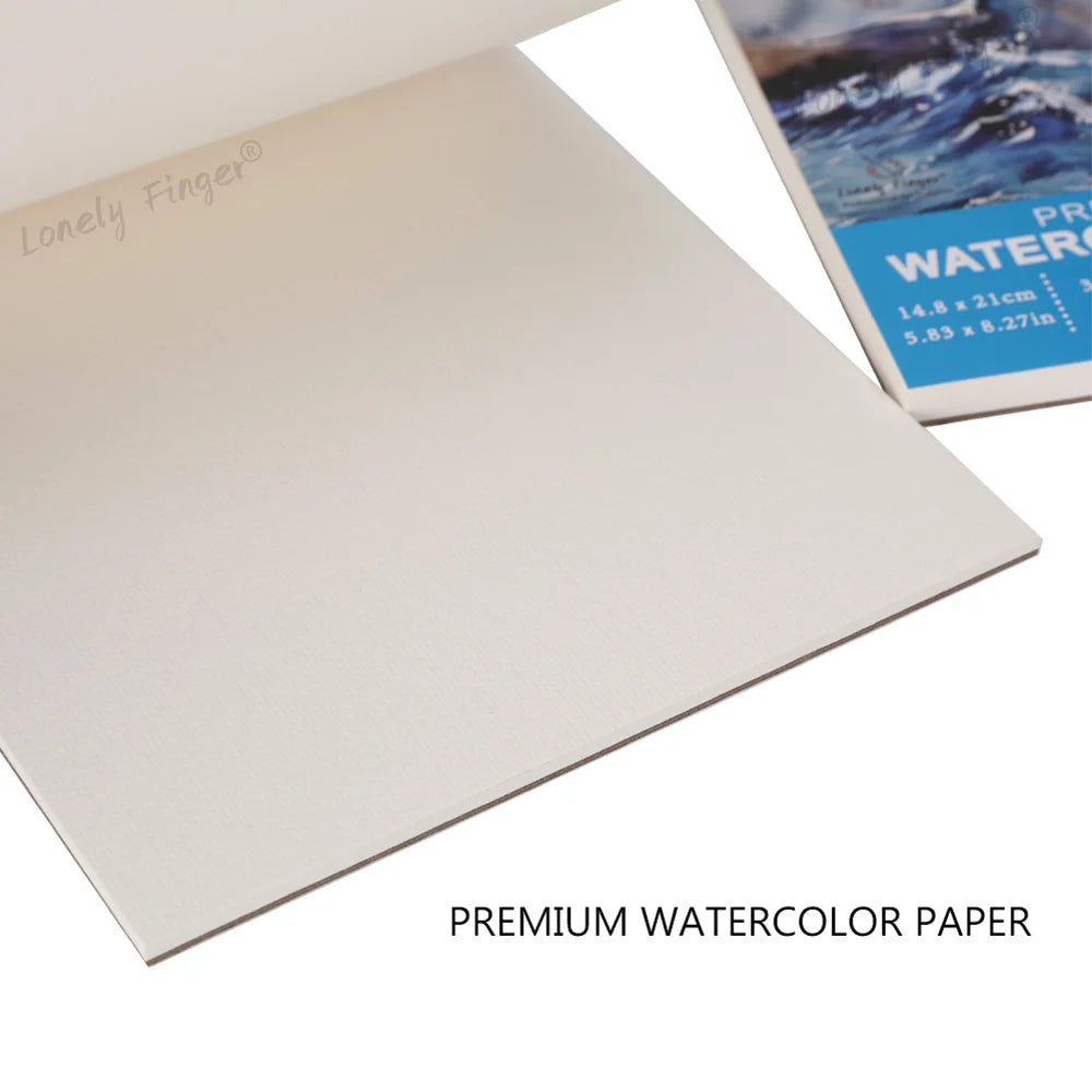 A5/A4/A3 Watercolor Paper Pad, 140lb/300gsm, 20 Sheets, Cold-Pressed, Acid-Free, Artist Painting Paper for Watercolor Painting