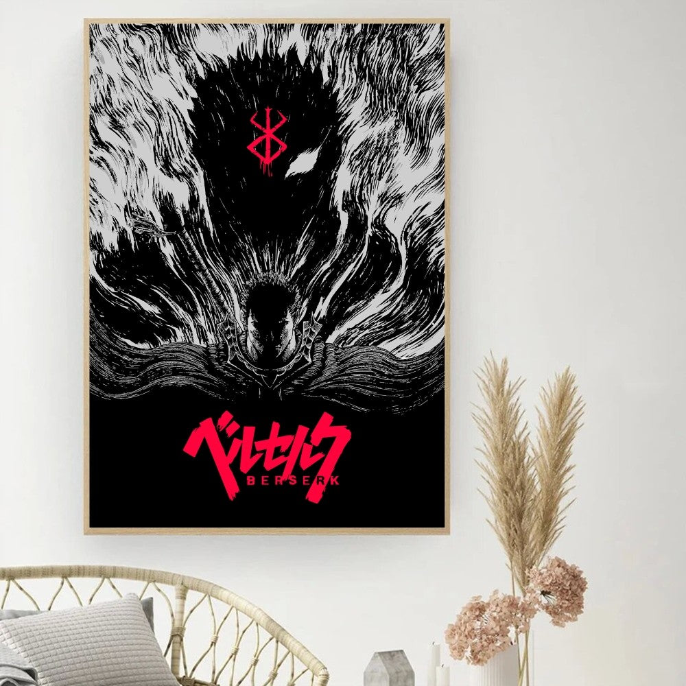 Berserk Posters, Anime Poster DIY Vintage Movie Poster Wall Art