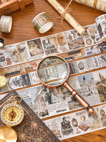 Retro Washi Tape Set – 18 to 24 Rolls per Box for DIY Crafts, Journals & Gift Wrapping