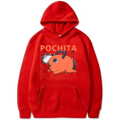 Chainsawman Women Hoodies, New Anime Hoodies Funny Pochita Graphic Print, Sweatshirt Long Sleeve Loose Tops