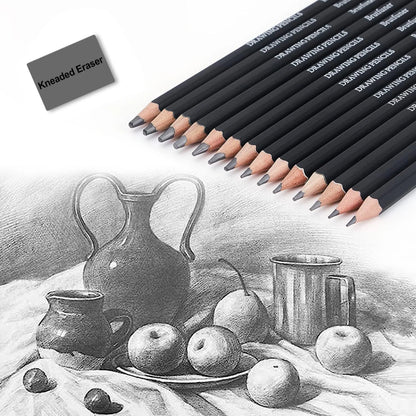 Colored Pencil Set – 36/38/50/72 Premium Artist Pencils with Handmade Canvas Wrap & Accessories