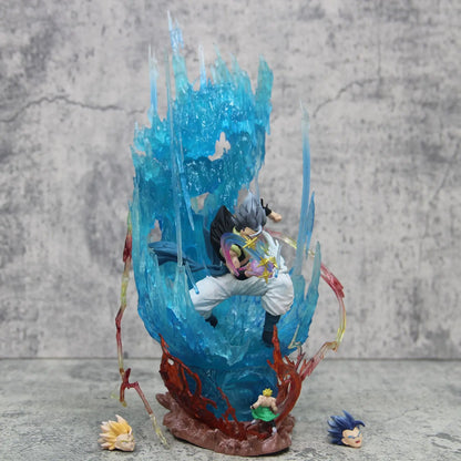Gogeta Super Saiyan Blue Anime Figurine, Dragon Ball Super Action Figures Collection Toy Gift 28 cm