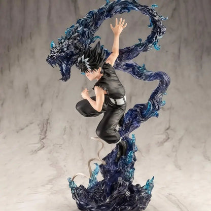 YuYu Hakusho Hiei Dark Figure Anime Collectible Statue with Evil Eye Desktop Decoration 24 CM