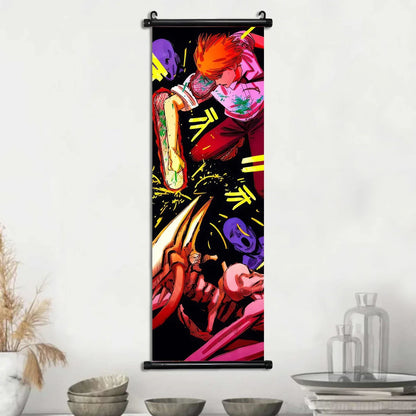 Chainsaw Man Anime Canvas Scrolls Collection, Wall Art Hanging Print Poster Home Decor