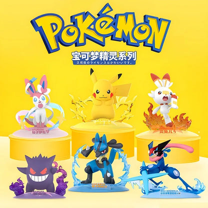 18 Styles Of Pokemon Anime Figures, Pikachu Mew Gardevoir Pichu Action Figurines
