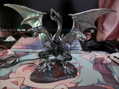 Blue-Eyes Ultimate Dragon Anime Figurine, White Dragon BEWD Yu-Gi-Oh Action Figures PVC Statue 25 CM