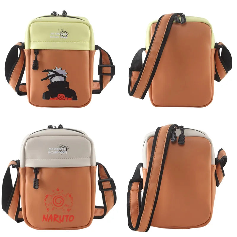 High-Capacity Multifunction Casual Shoulder Bag Apparel: Anime Dragon Ball, Demon Slayer, One Piece, Naruto, Attack on Titan
